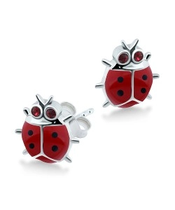 Kids Stud Earring Cute Ladybug STE-215